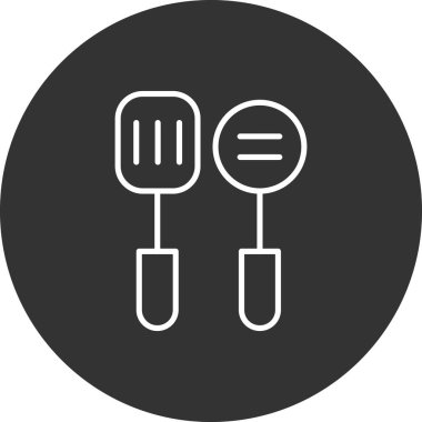 Mutfak aletleri. Basit resimleme 