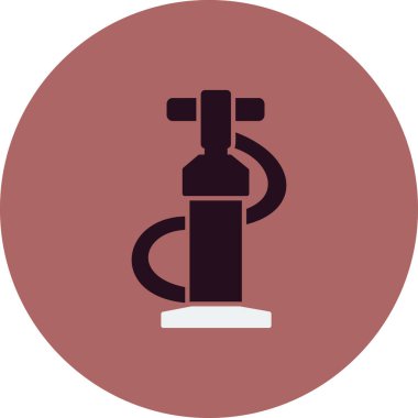 Hava pompası ikonu. özet çizimi 