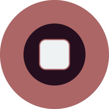 Dur düğmesi simgesi vektör çizim