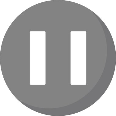 Duraklat simgesinin vektör illüstrasyonu 