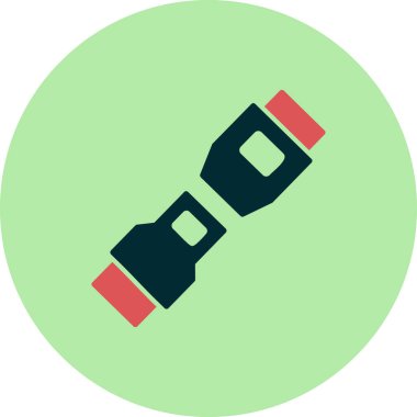 seat belt. web icon simple design