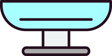 ağırlık ölçeği simgesi, vektör illüstrasyonu