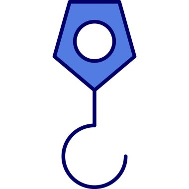 Kanca simgesinin vektör illüstrasyonu