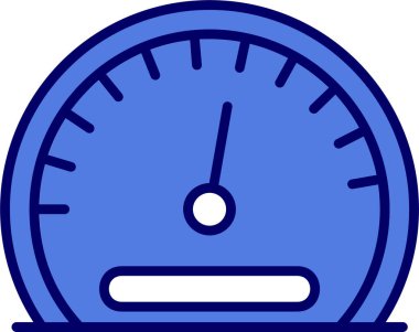 Moda biçimi izole edilmiş arkaplanda hız göstergesi simgesi