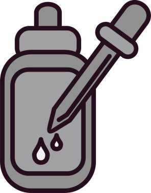 Serum. Web simgesi basit illüstrasyon