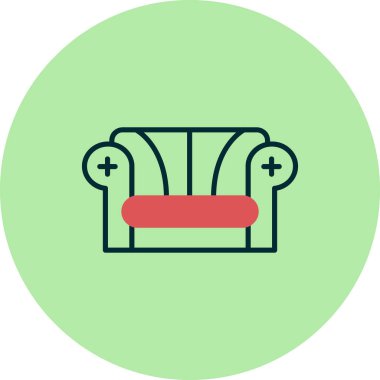 kanepe web simgesi, basit tasarım