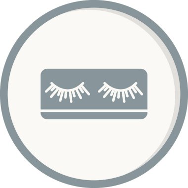 Kirpik simgesi modaya uygun olarak izole edilmiş arkaplan