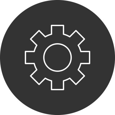 cogwheel. Setting web icon vector illustration