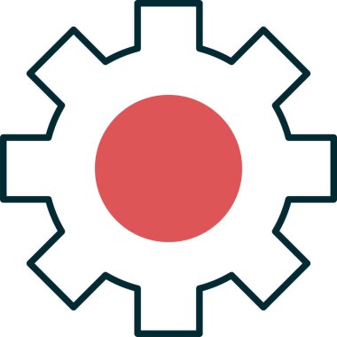 Çarklı. Web simgesi vektör illüstrasyonu ayarlanıyor