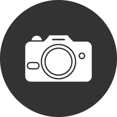 kamera simgesi vektör illüstrasyonu