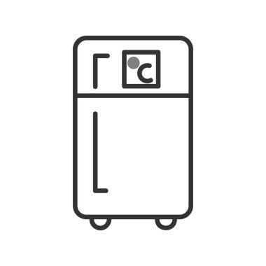 buzdolabı çizgisi vektör simgesi 