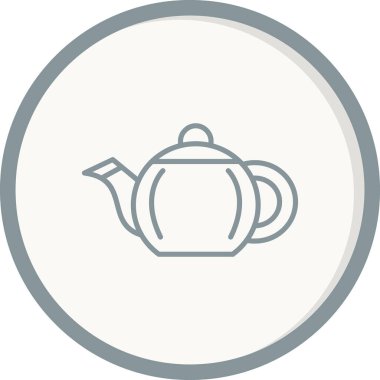 çaydanlık simgesi, basit tasarım