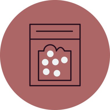 Kokainin vektör illüstrasyonu