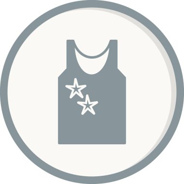 Kolsuz gömlek ikonu vektör illüstrasyonu