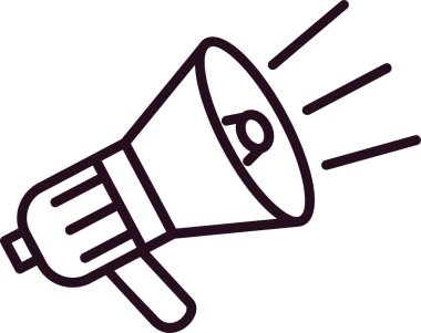 Hoparlörün vektör illüstrasyonu