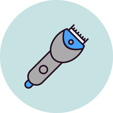 Sakal kesme. Web simgesi basit illüstrasyon