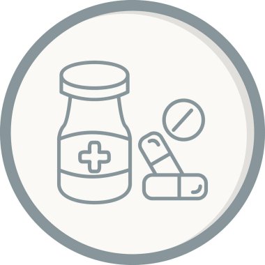 İlaç hapları. Web simgesi basit tasarım