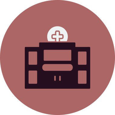 Hastane Simgesi Vektör İllüstrasyonu