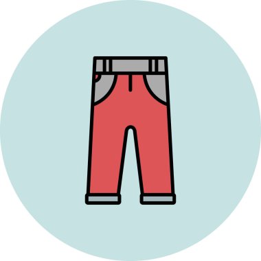 pantolon simgesi vektör illüstrasyonu 