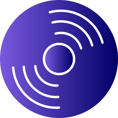 CD mi? Web simgesi basit illüstrasyon 