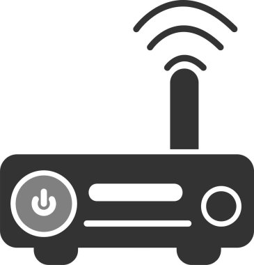 kablosuz yönlendirici vektör çizgisi simgesi, Modem 