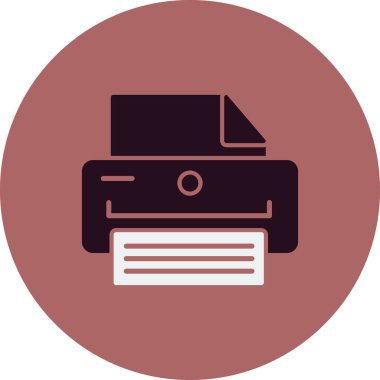 Yazıcı. Basit ağ simgesi