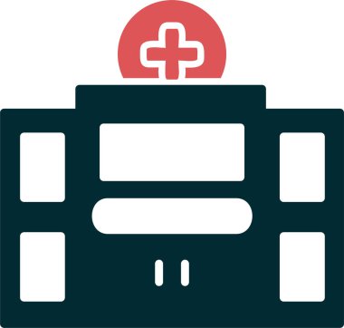 Hastane Simgesi Vektör İllüstrasyonu