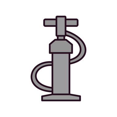 Hava pompası ikonu. özet çizimi 