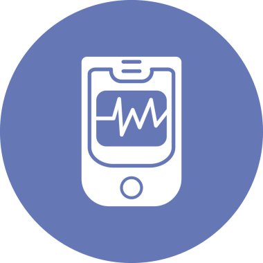 Oksimetre simgesinin vektör illüstrasyonu