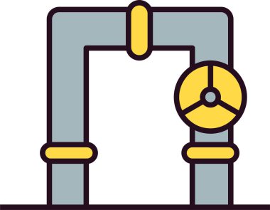 Valf simgesinin vektör illüstrasyonu 