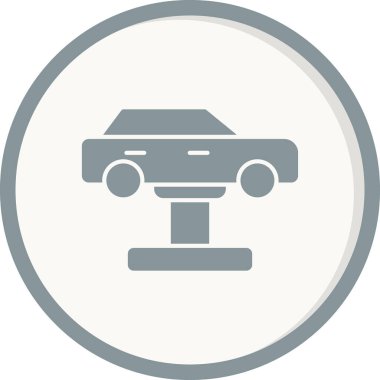 Araba servisi simgesinin vektör illüstrasyonu