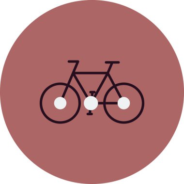 bisiklet ikonu vektör illüstrasyonu