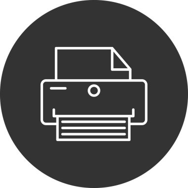 Yazıcı. Basit ağ simgesi