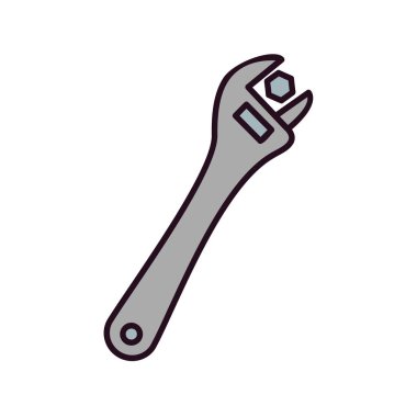  İngiliz anahtarı. Web simgesi basit tasarım