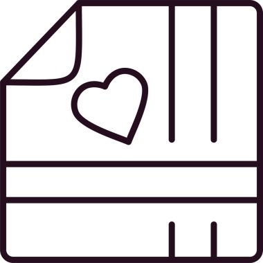 Mendil düz simgesi, vektör illüstrasyonu 