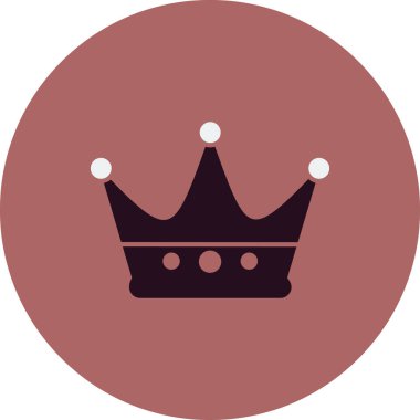 taç simgesi vektör illüstrasyonu