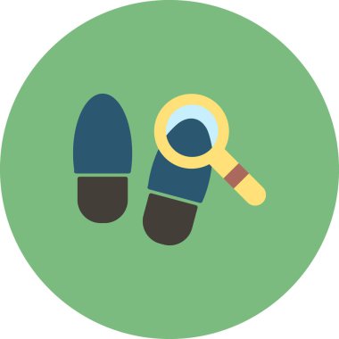 İz sür. Web simgesi basit illüstrasyon