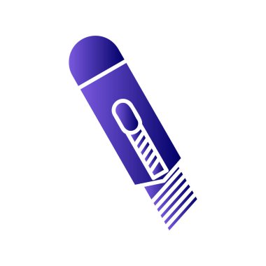 kesicinin basit grafik simgesi vektör çizimi