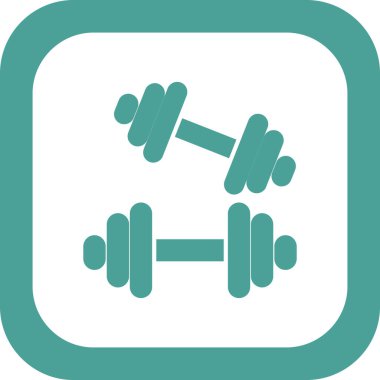 Dambıl simgesinin vektör illüstrasyonu