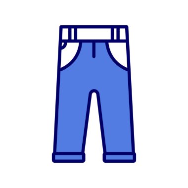 pantolon simgesi vektör illüstrasyonu 