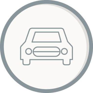 - Araba. Web simgesi basit illüstrasyon