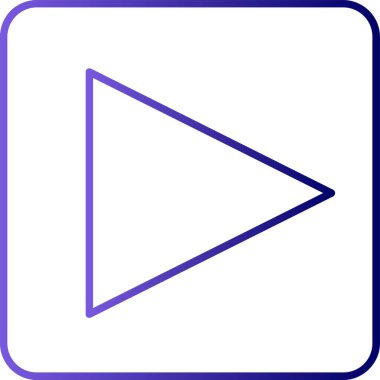 Oynayın. Web simgesi basit illüstrasyon 