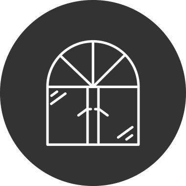 pencere simgesi vektör illüstrasyonu