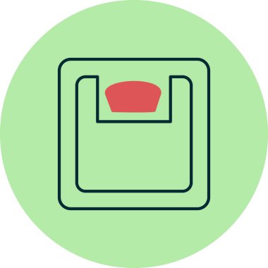 ağırlık ölçeği simgesi, vektör illüstrasyonu