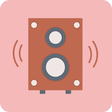 Hoparlör simgesinin vektör çizimi