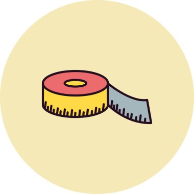 Teyp simgesi çizimi ölçülüyor