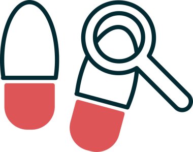 İz sür. Web simgesi basit illüstrasyon