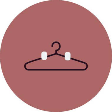 giysi askısı ikon vektör illüstrasyonu