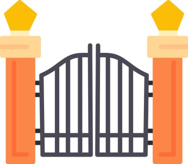 Kapı simge vektör çizim 