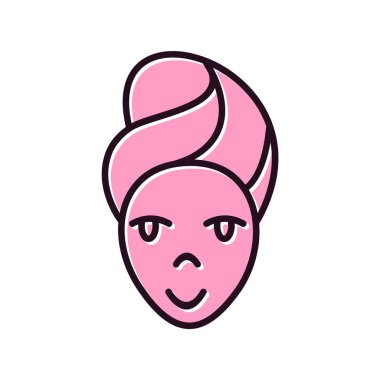 kadın simge vektör illüstrasyonu